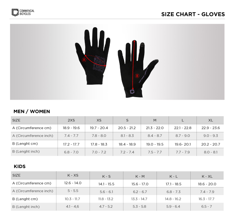 COMMENCAL LIGHTECH GLOVES CHALK