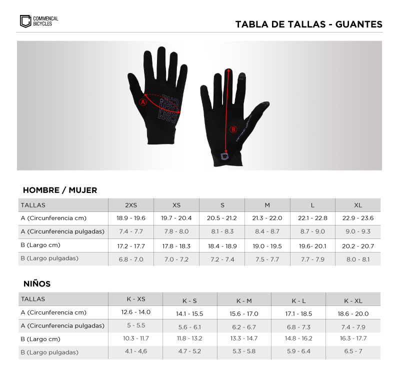 GUANTES COMMENCAL LIGHTECH BLACK NEON