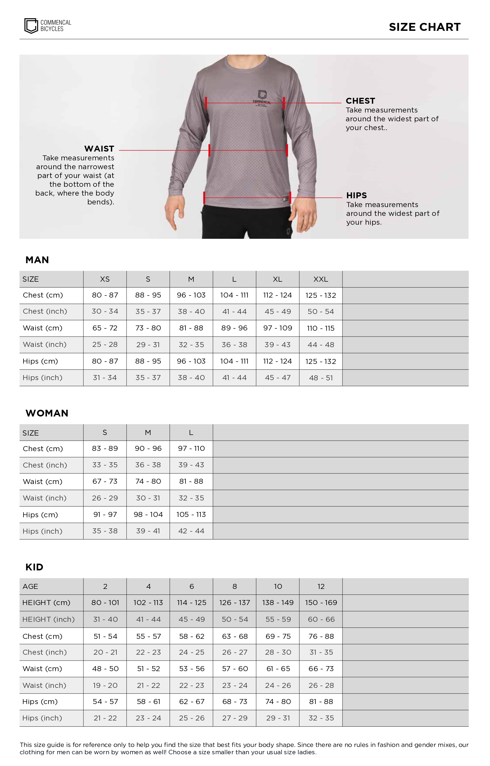 COMMENCAL LONG SLEEVE ESSENTIAL JERSEY RED DIRT